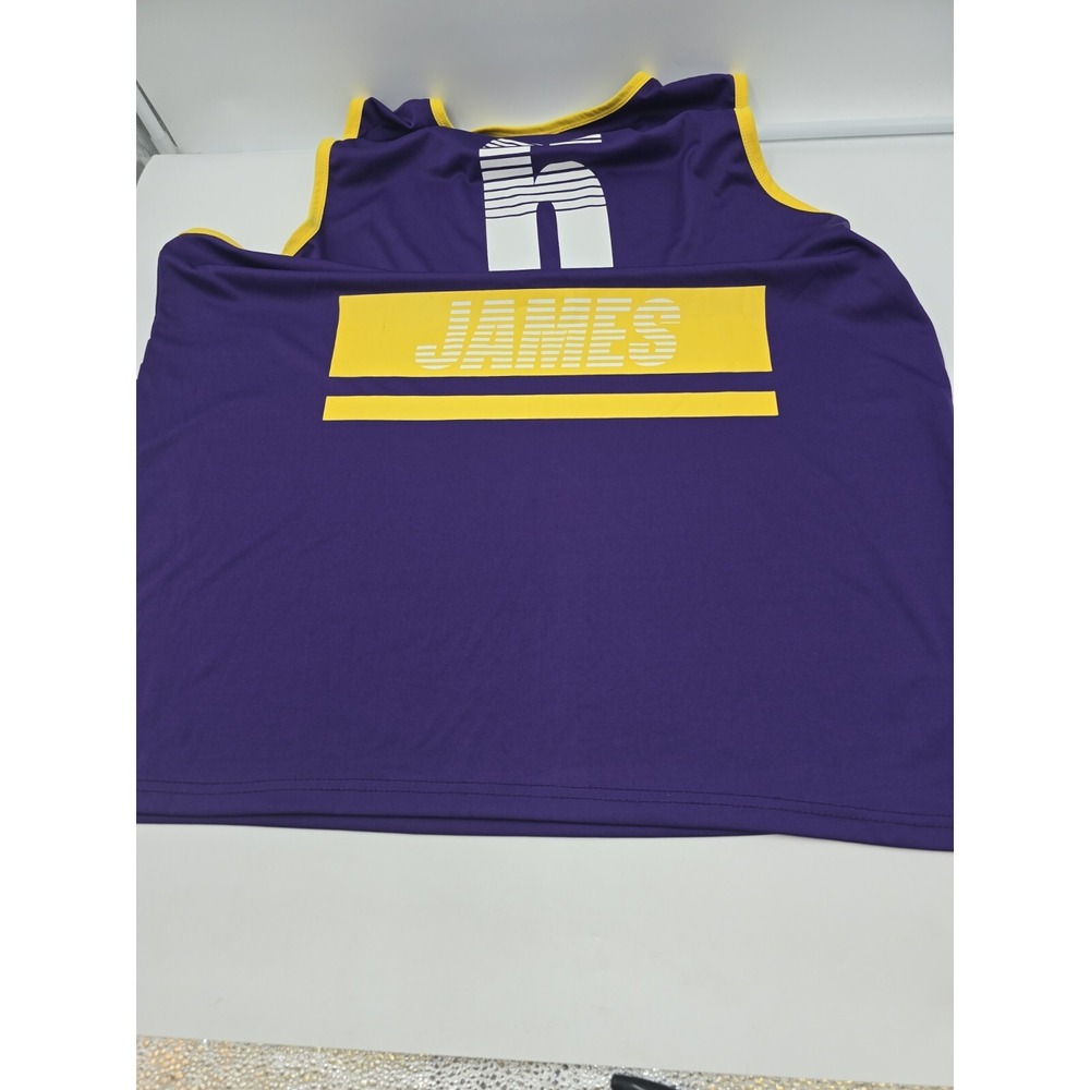 LOS ANGELES LAKERS Lebron 6 James Summer Tank Top jersey men's XXL NBA - Picture 12 of 15